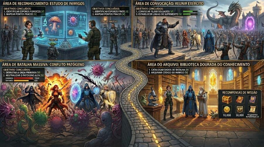 Imagem Reconhecer-ativar-eliminar-e-lembrar-são-as-quatro-missões-que-mantêm-o-reino-seguro